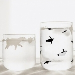 北極熊和企鵝極地系列 玻璃水杯/牛奶杯
